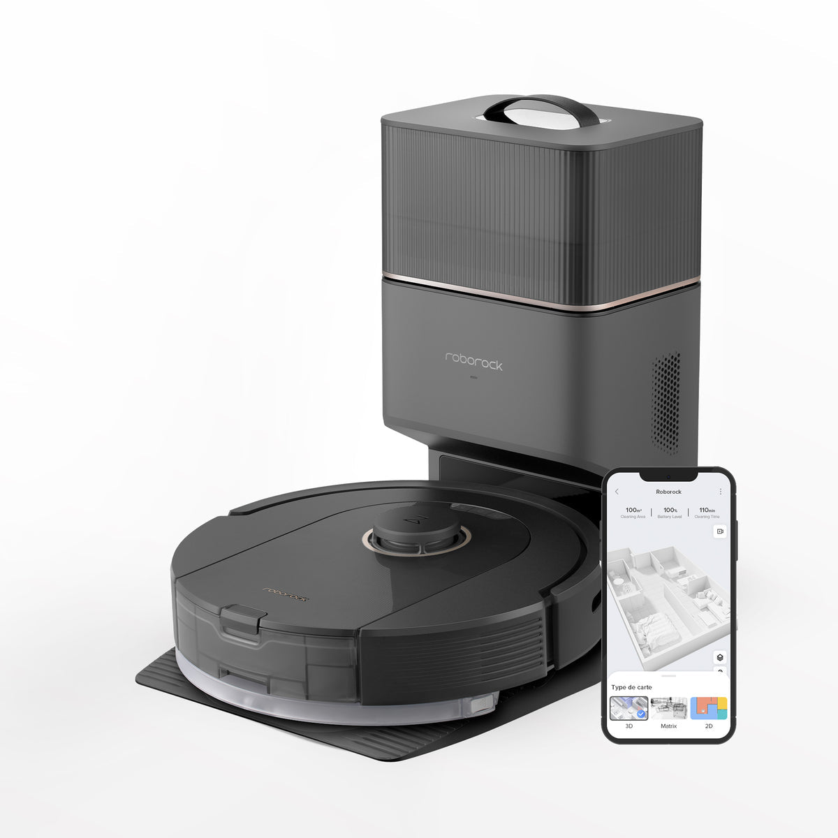 Roborock Q5 Pro+ Robotic Vacuum and Mop with Auto-Empty Dock