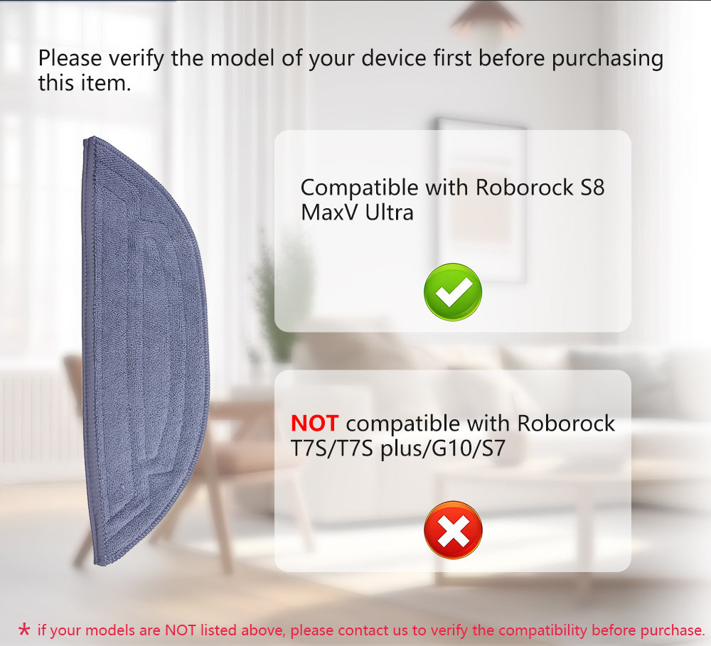 Double VibraRise 2.0 Mop Cloth (5pcs/box) for Roborock S8 MaxV Ultra