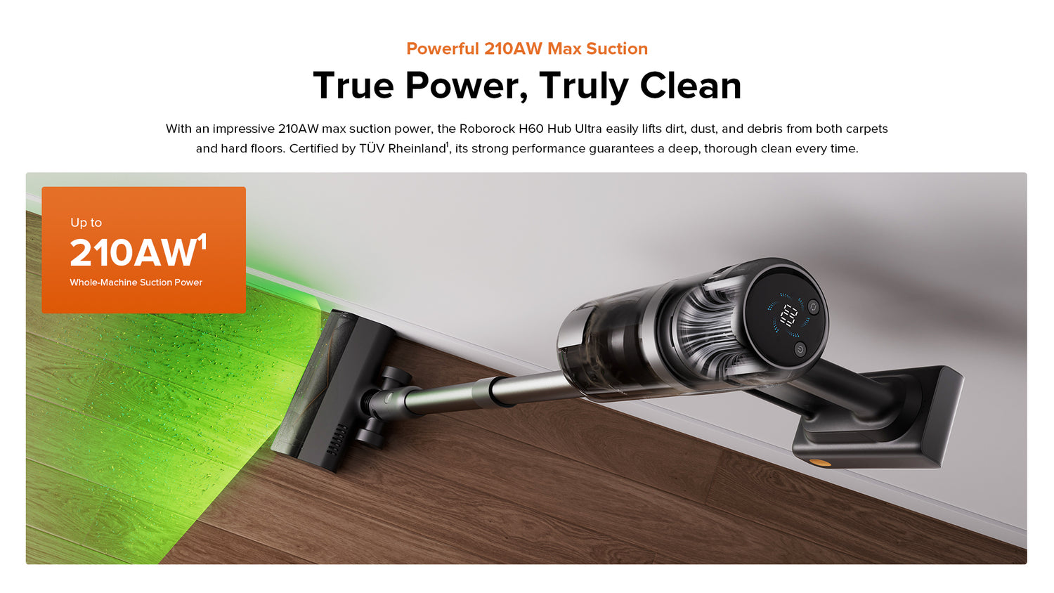 שואב אבק מוט H60 Ultra מבית Roborock