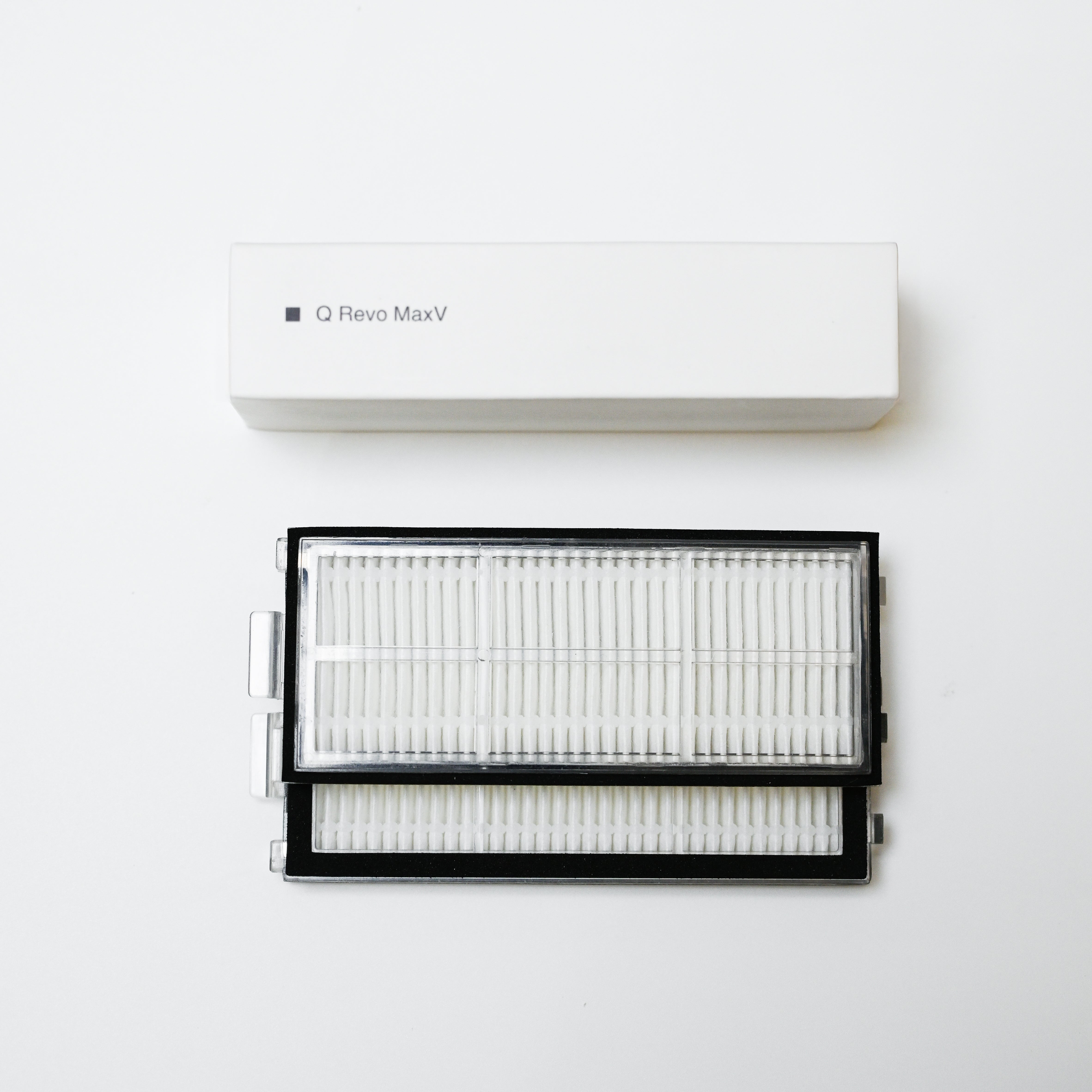 Washable Dust Bin Filter White (2pcs/Box) for Roborock Qrevo MaxV, Q RevoS,Qrevo Edge, Qrevo Curv