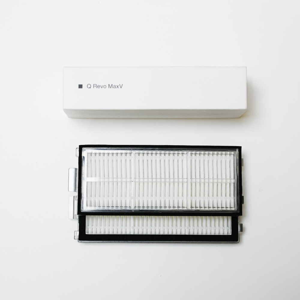 Washable Dust Bin Filter White (2pcs/Box) for Roborock Qrevo MaxV, Q RevoS,Qrevo Edge, Qrevo Curv
