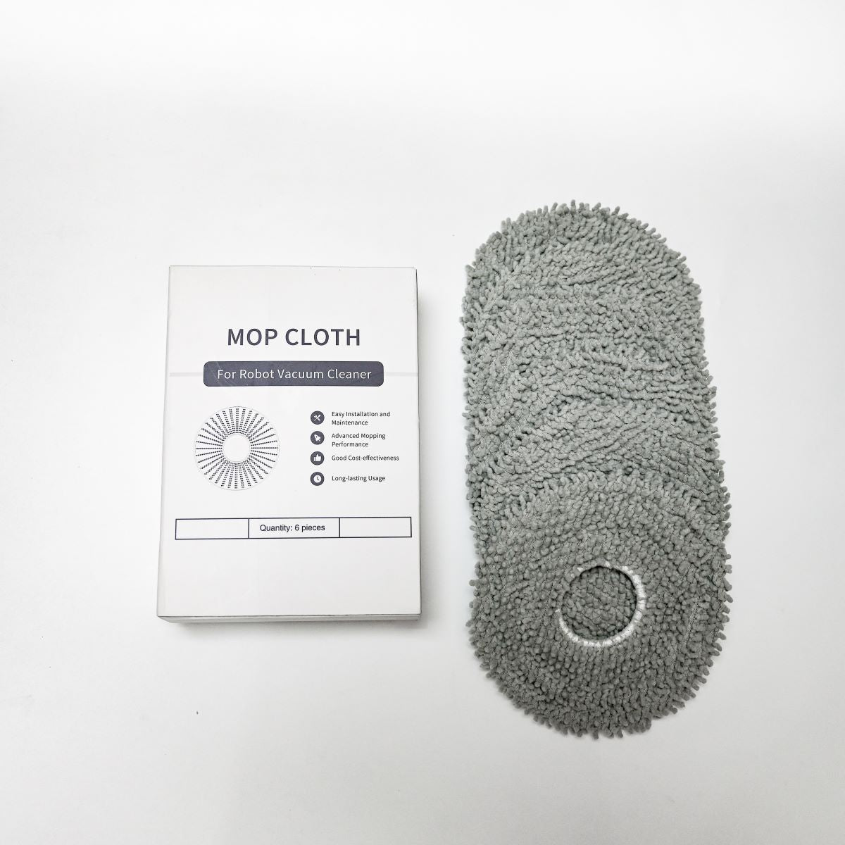 Rotating Mop Cloth (6pcs/Box) for Roborock Qrevo models (Q revo/Qrevo MaxV, Qrevo S, Qrevo Master)