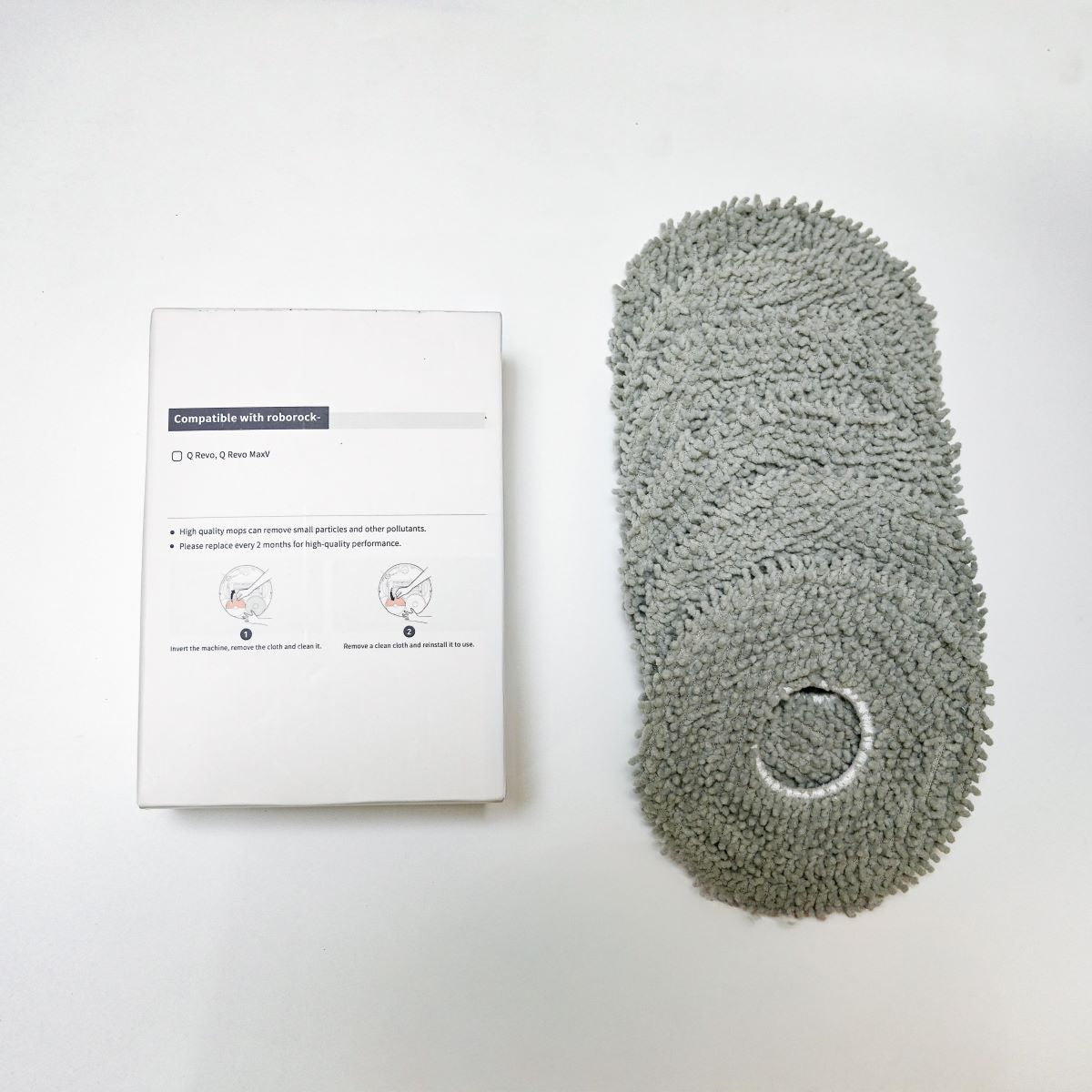 Rotating Mop Cloth (6pcs/Box) for Roborock Qrevo models (Q revo/Qrevo MaxV, Qrevo S, Qrevo Master)