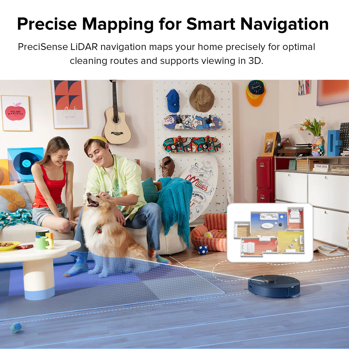 Roborock Q5 Pro+ Robotic Vacuum and Mop with Auto-Empty Dock