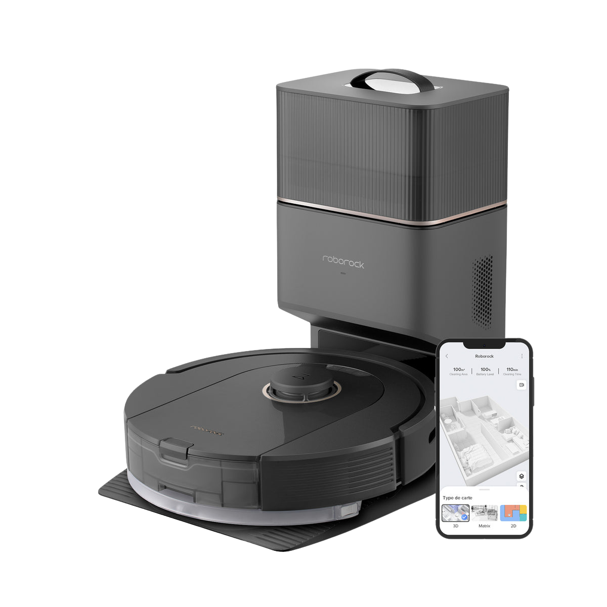 Roborock Q5 Pro+ Robotic Vacuum and Mop with Auto-Empty Dock